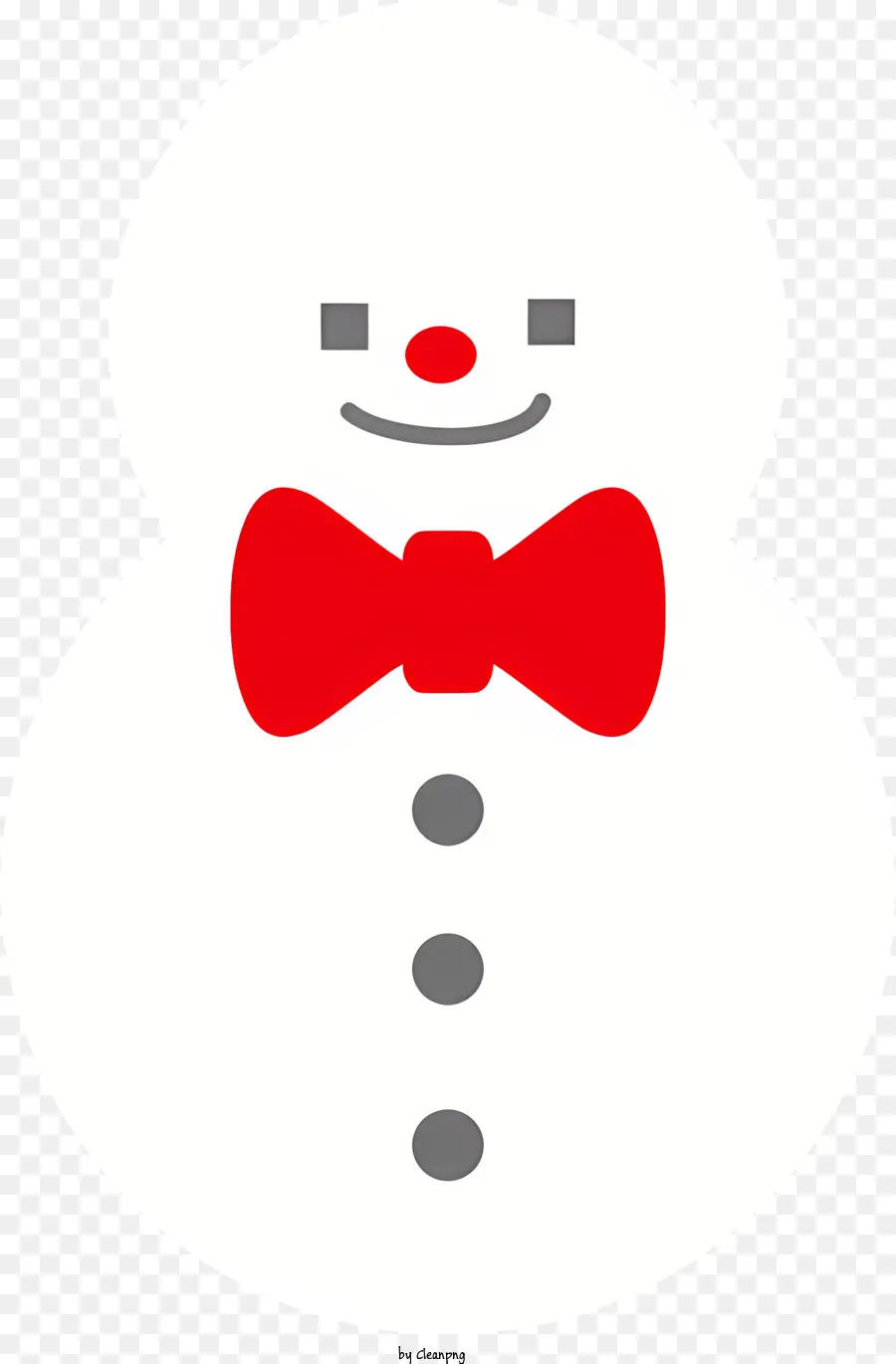 Boneco De Neve，Laço Vermelho PNG