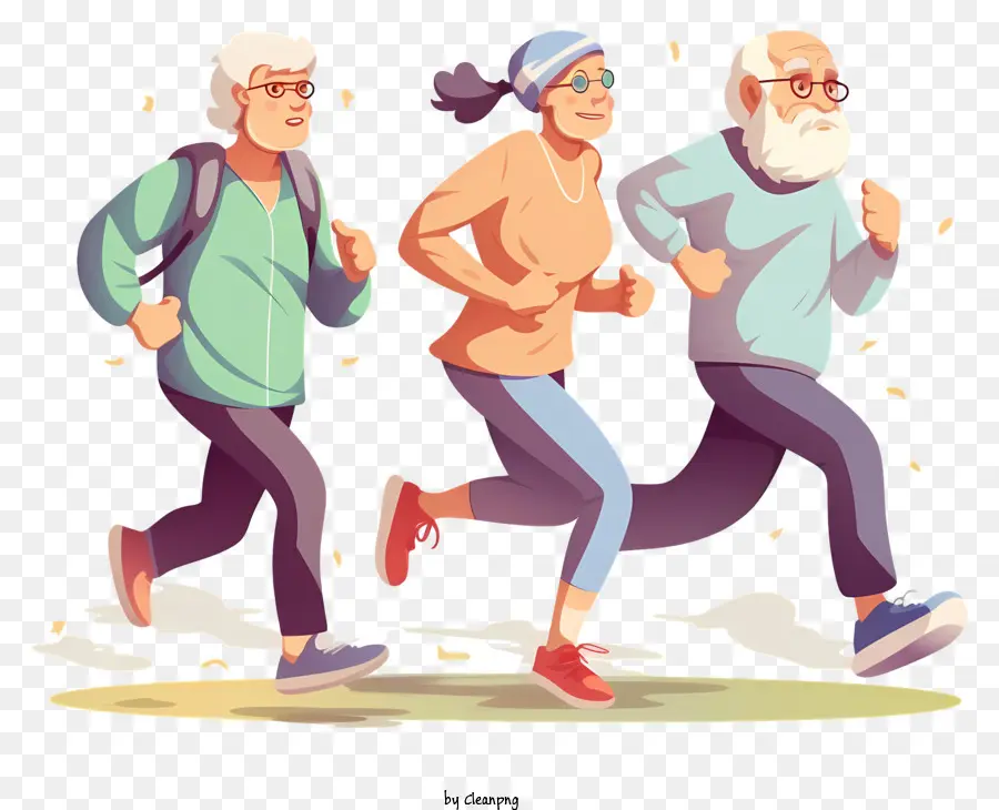 Jogging，Adultos Mais Velhos PNG