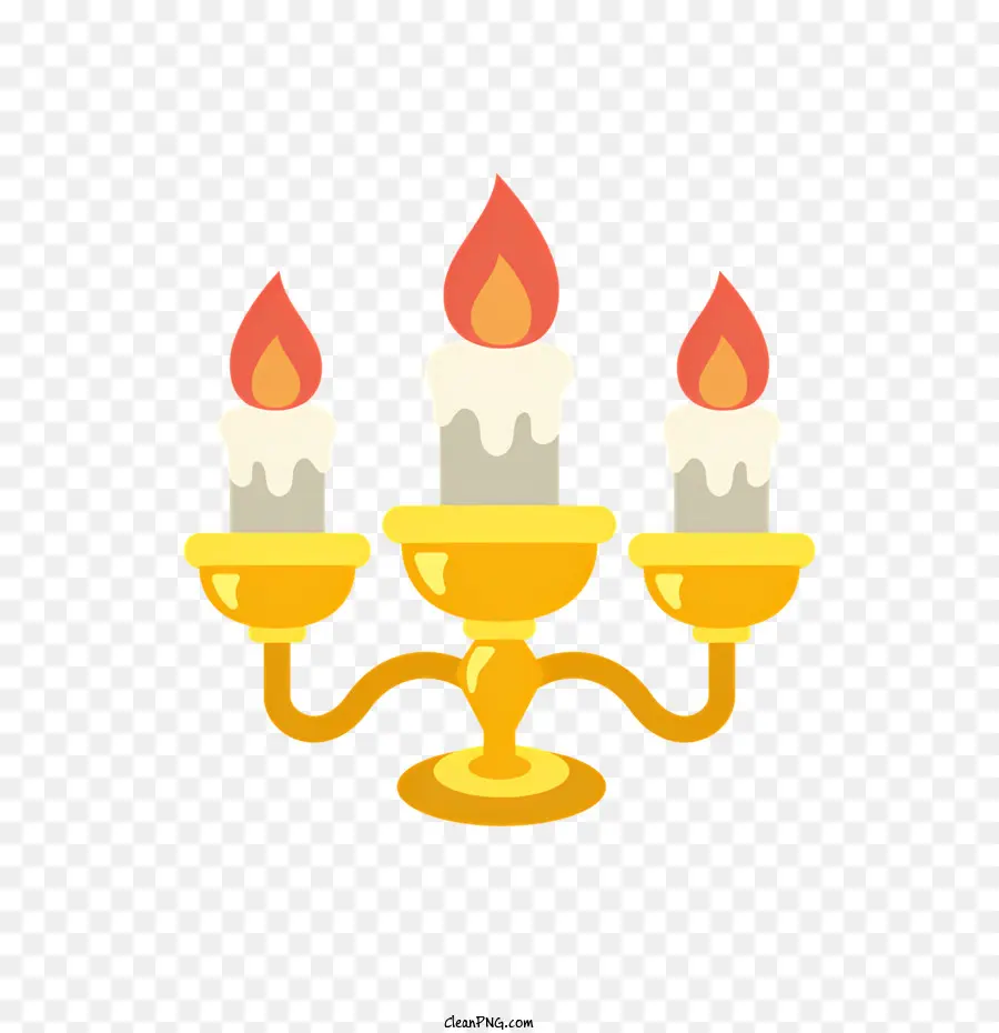 Castiçal，Velas Acesas PNG