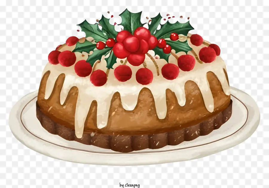 Fruit Cake，Geada Branca PNG