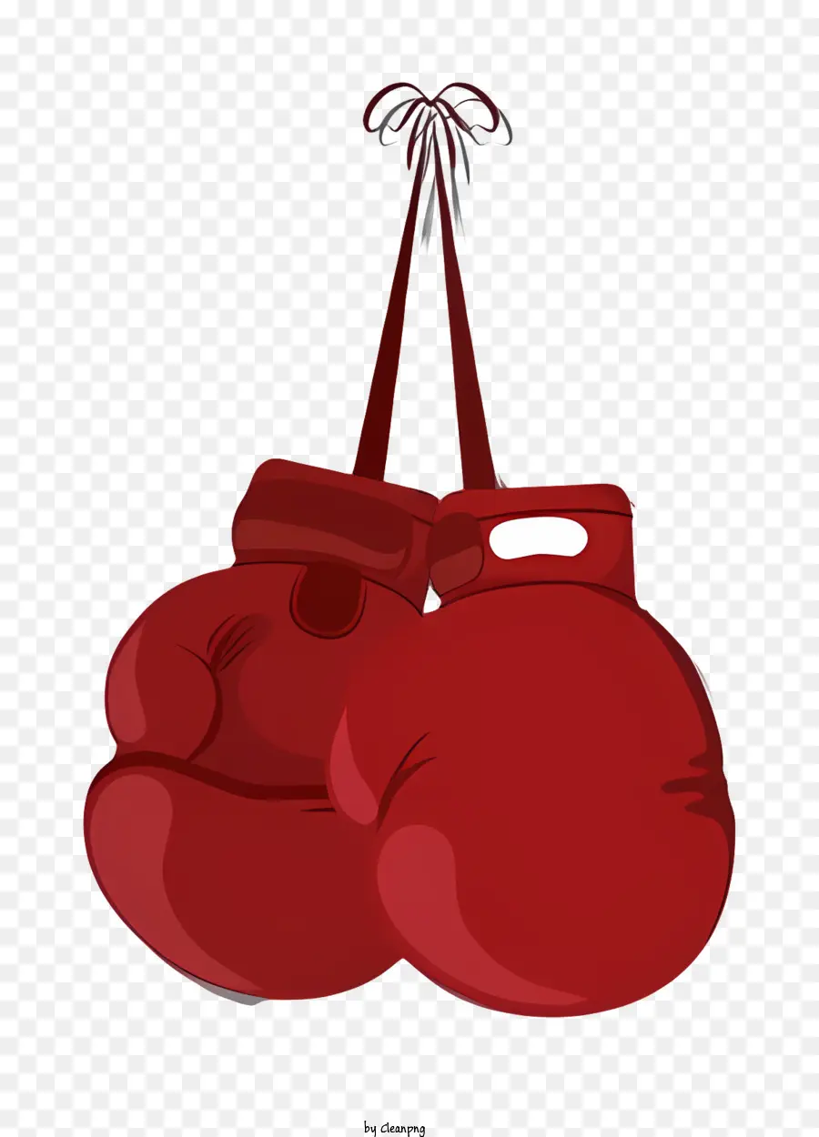 Vermelho Luvas De Boxe，Luvas De Boxe De Couro PNG