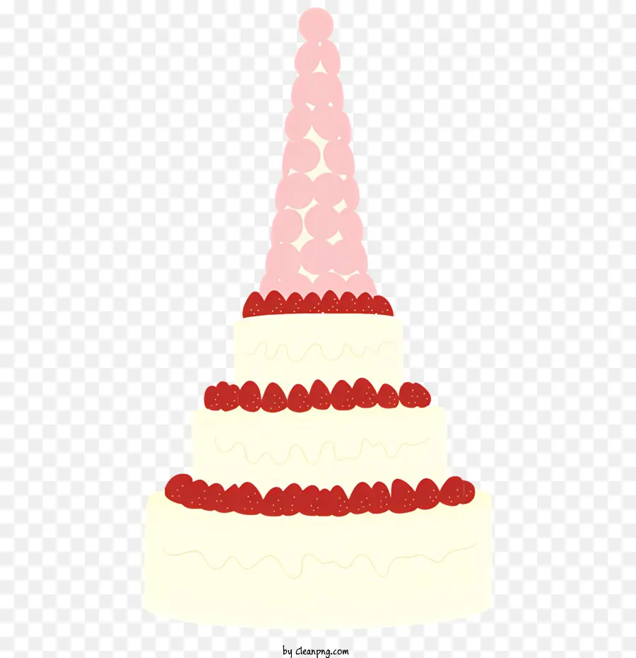 Bolo De Casamento，Bolo De Três Camadas PNG