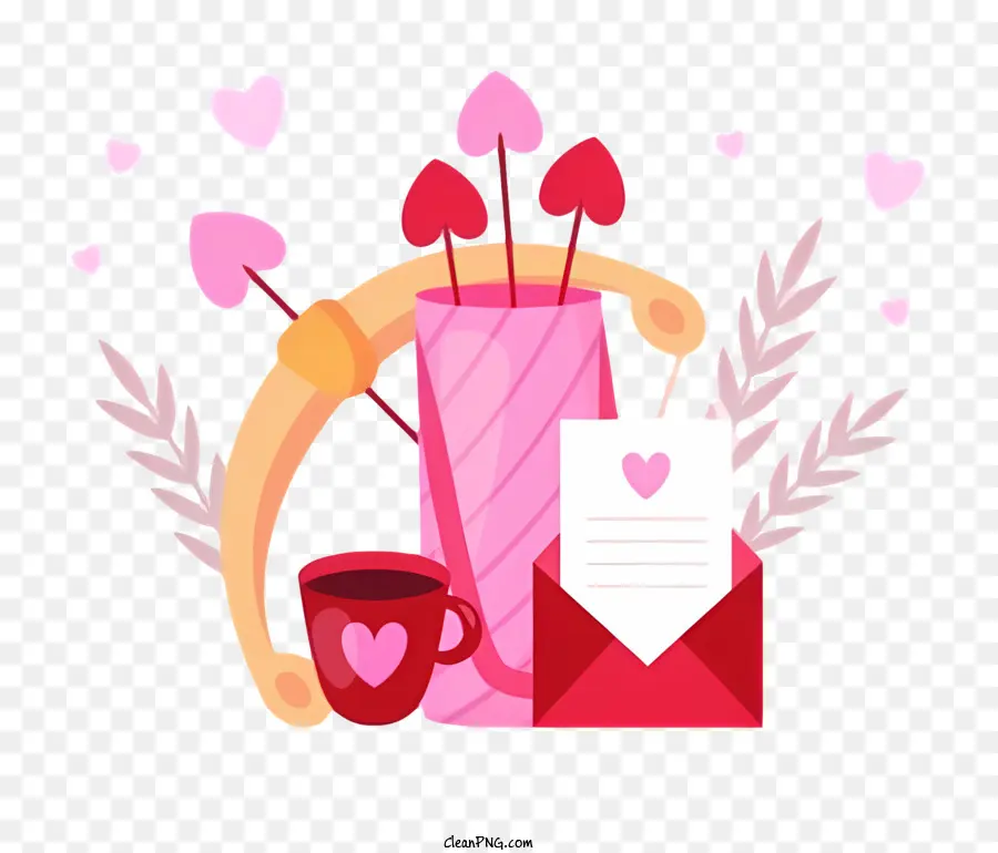 Valentim，Arco E Flecha Do Cupido PNG