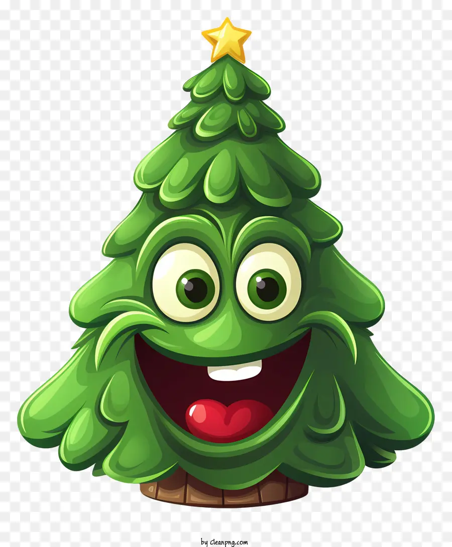 Desenho Animado Da árvore De Natal，árvore De Natal Verde PNG