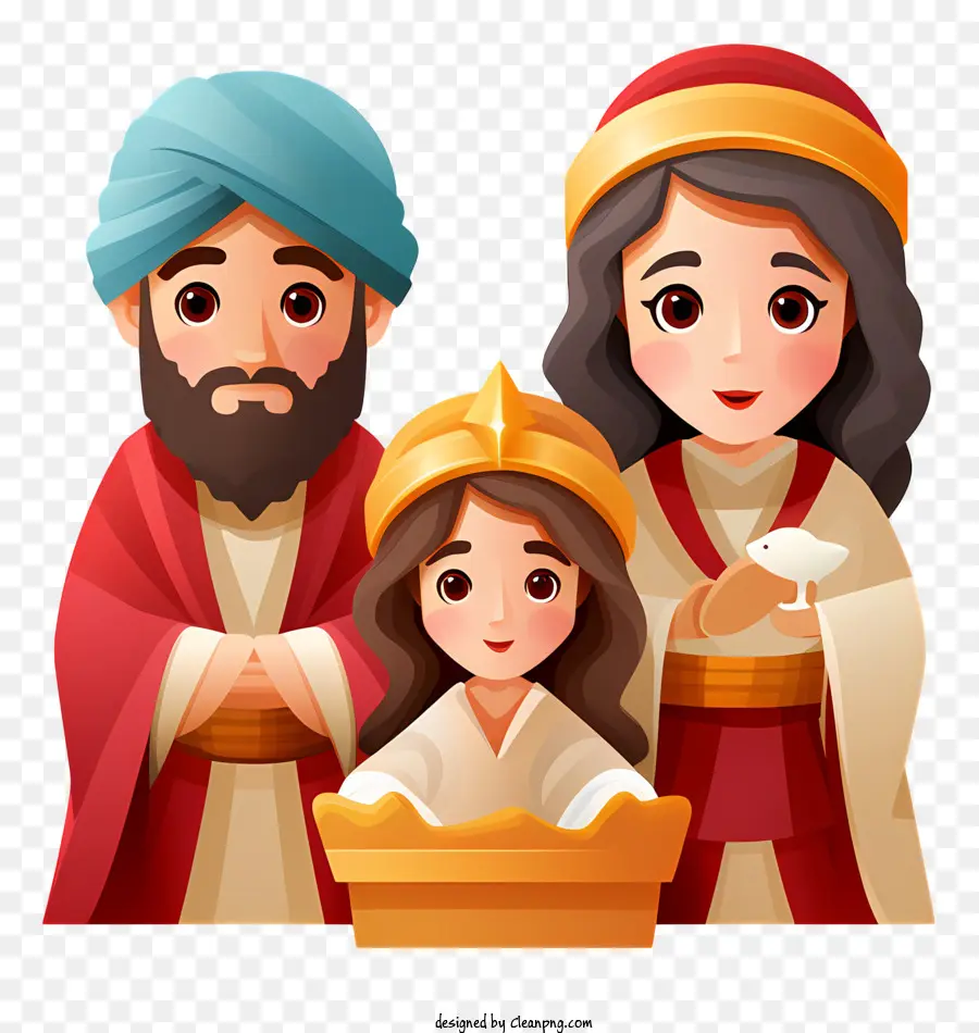 Três Homens Sábios，Jesus Nascimento PNG