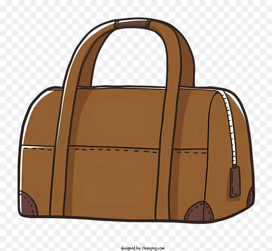 Desenho Animado，Bolsa Marrom PNG