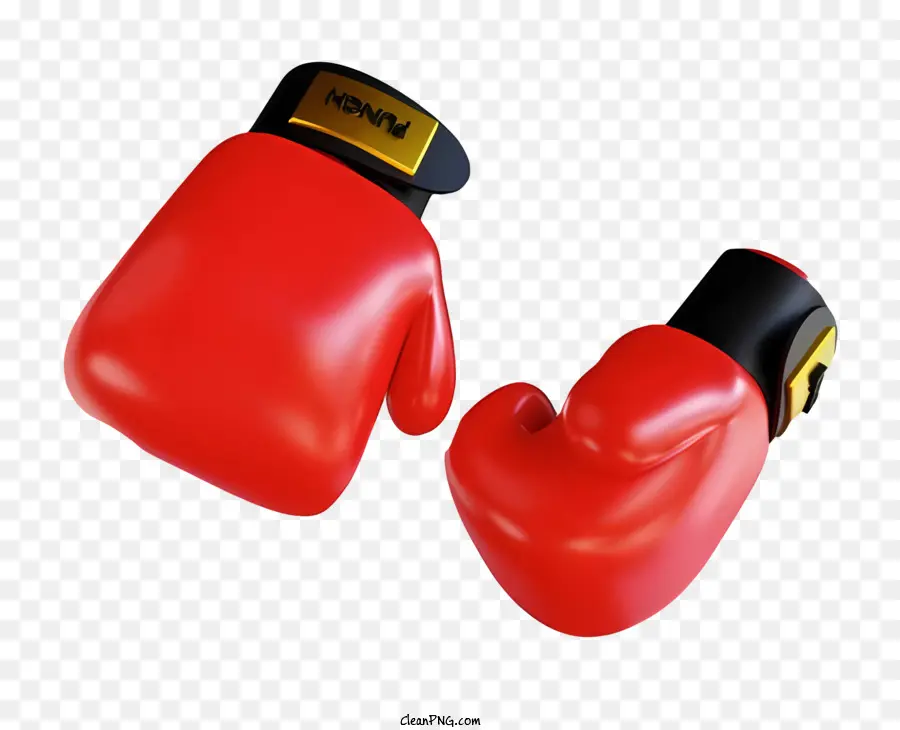 Luvas De Boxe，Par De Luvas De Boxe Vermelhas PNG