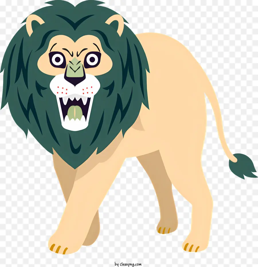 Leão，Angry Expressão PNG