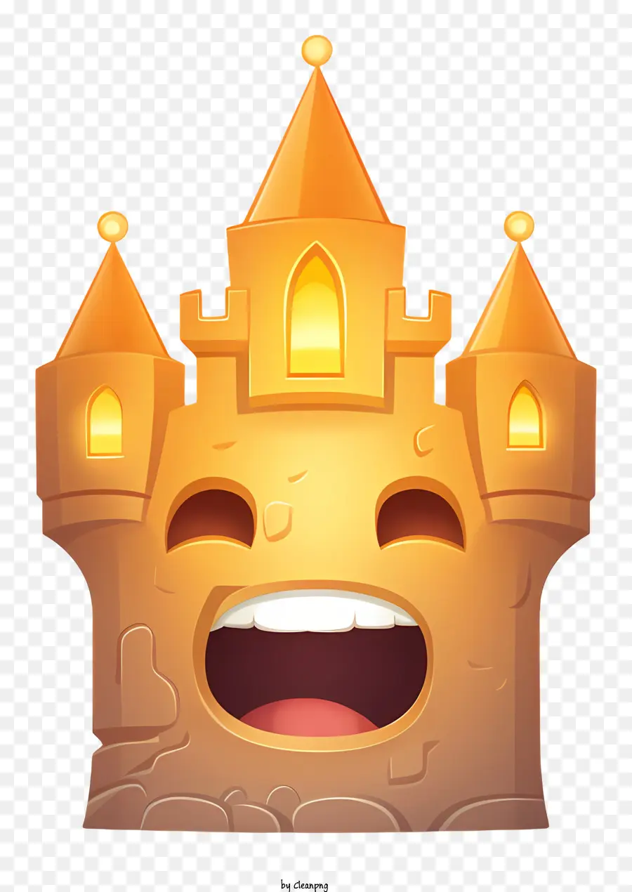 Cartoon Castelo，Castelo Sorridente PNG