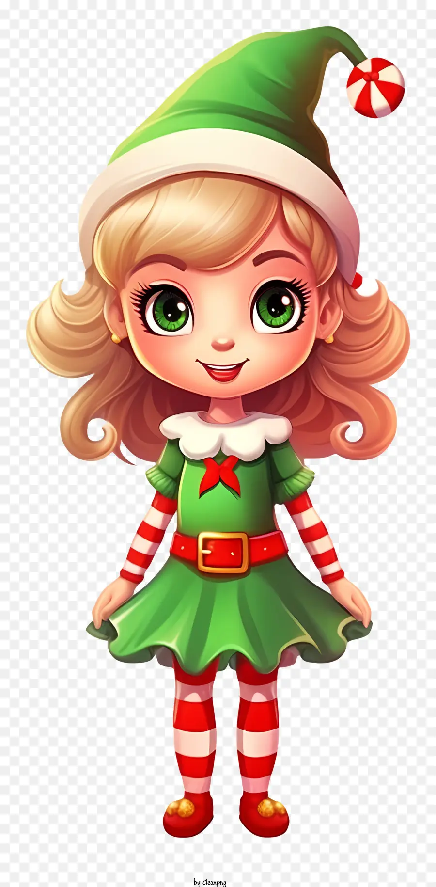 Cute Girl Elf，Garota Do Elfo Sorrindo PNG