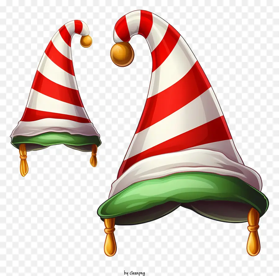 Hats Paint，Chapéus De Papai Noel Listrado PNG