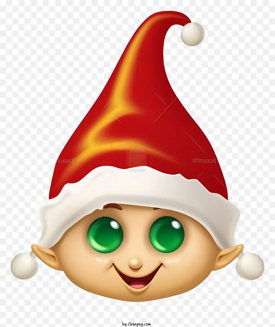 Cartoon Elf，Papai Noel Hat PNG