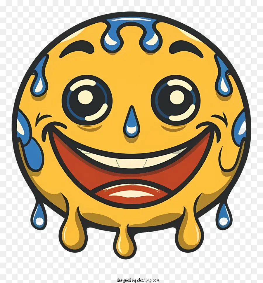 Carinha Sorridente De Desenho Animado，Emoji Sorridente PNG