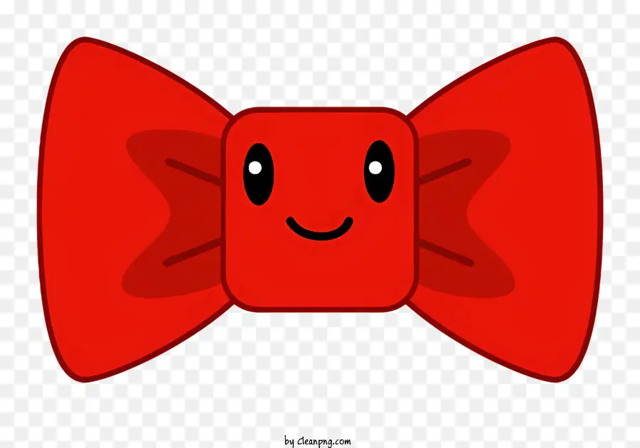 Laço Vermelho，Smiley Face Bush Bush PNG