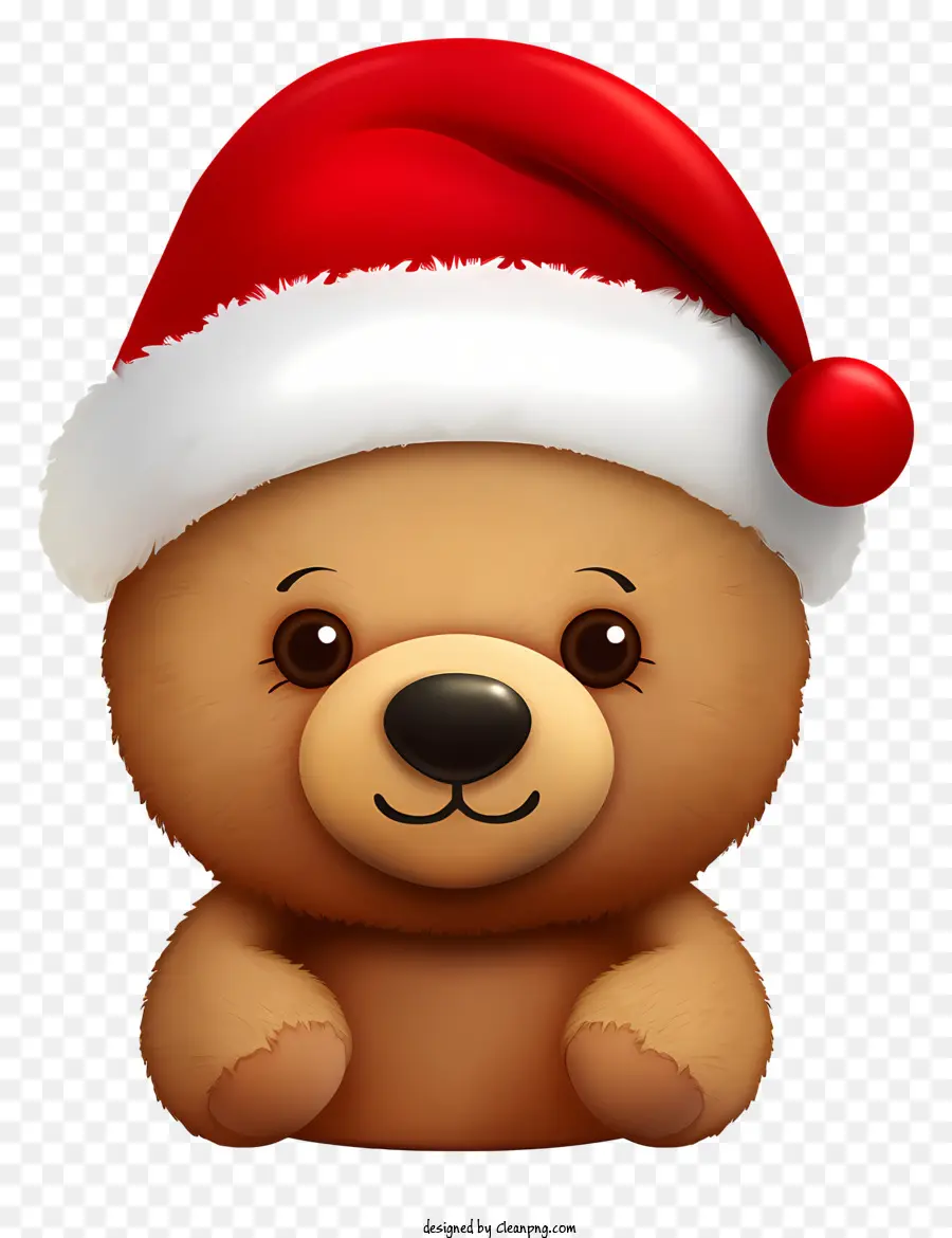 Urso Bonito，Chapéu De Papai Noel PNG