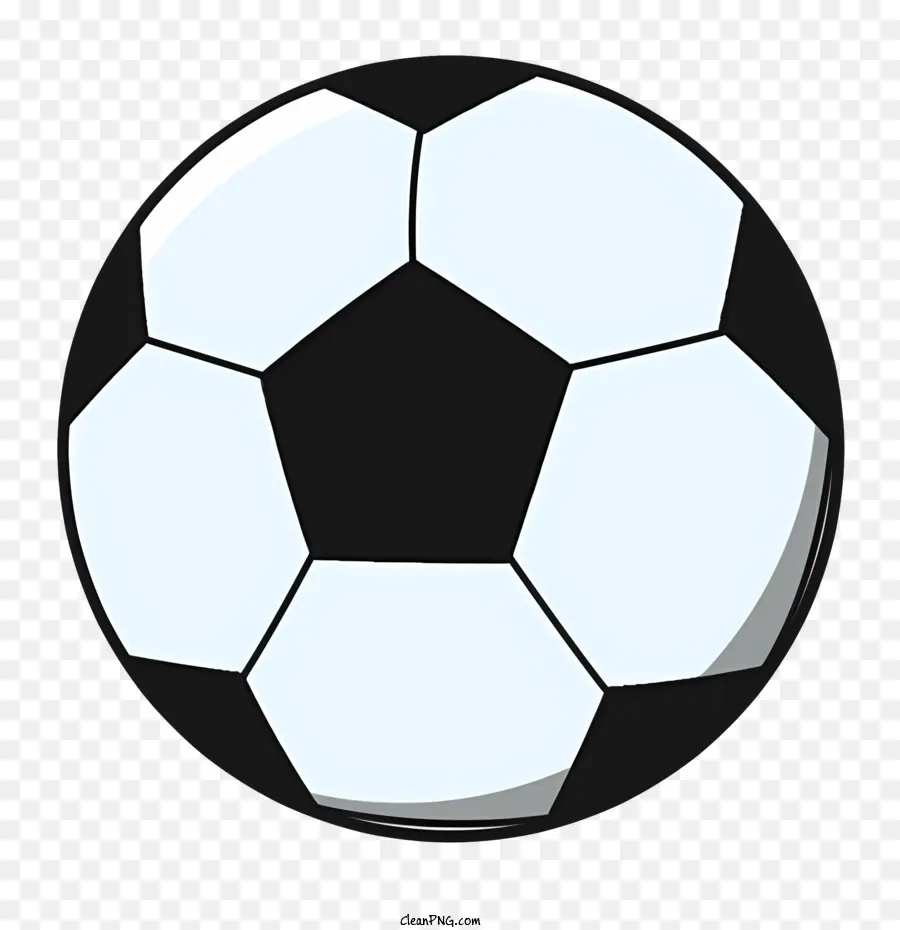 Bola De Futebol，Bola De Futebol Preto E Branco PNG