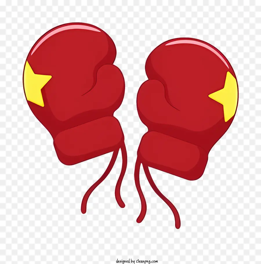 Luvas De Boxe Desenho Animado，Vermelho Luvas De Boxe PNG