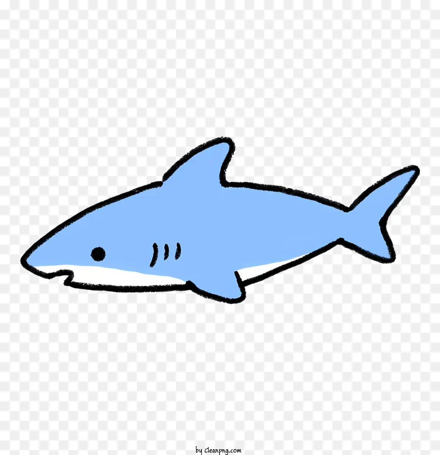Cartoon，Tubarão Azul PNG
