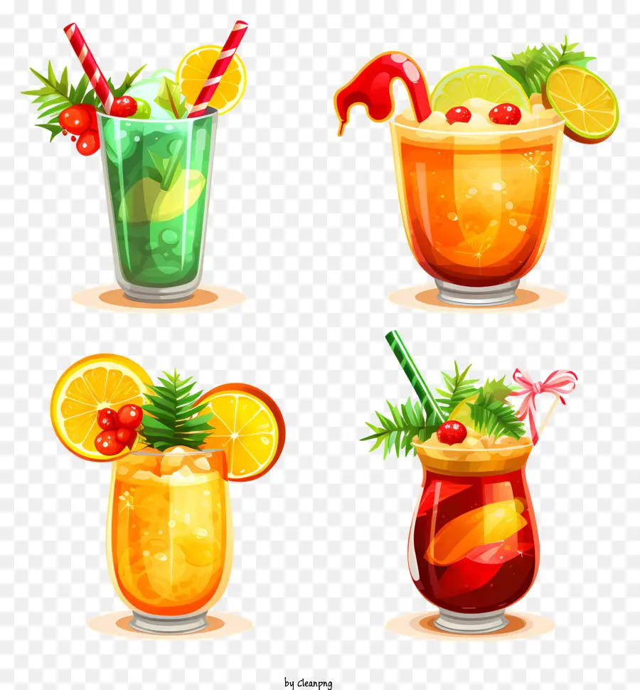 Elementos De Natal，Cocktails PNG