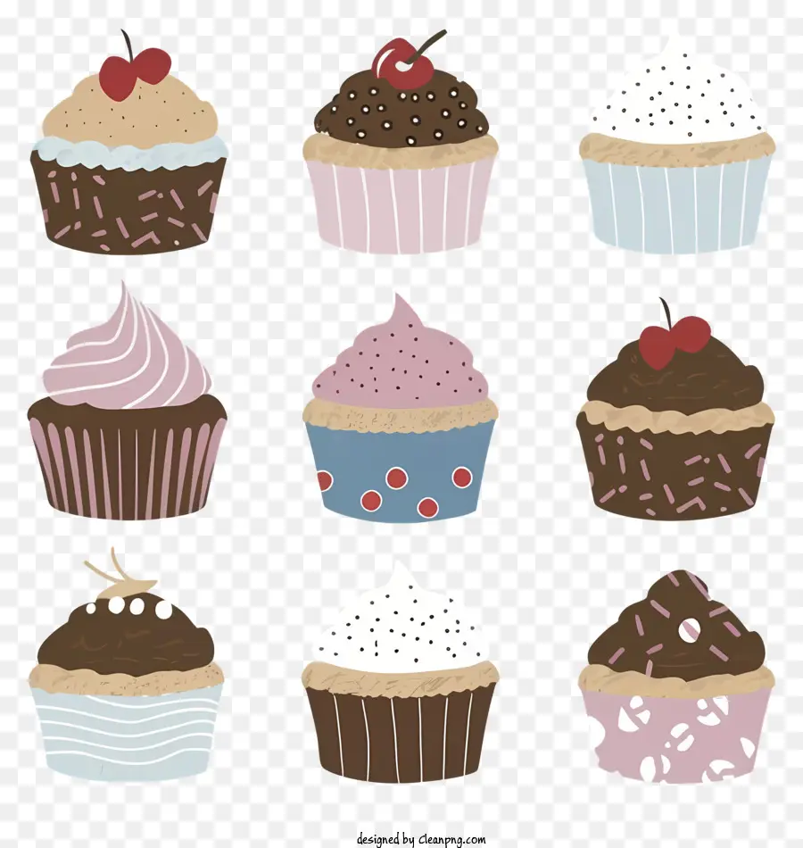 Cartoon，Cupcakes PNG