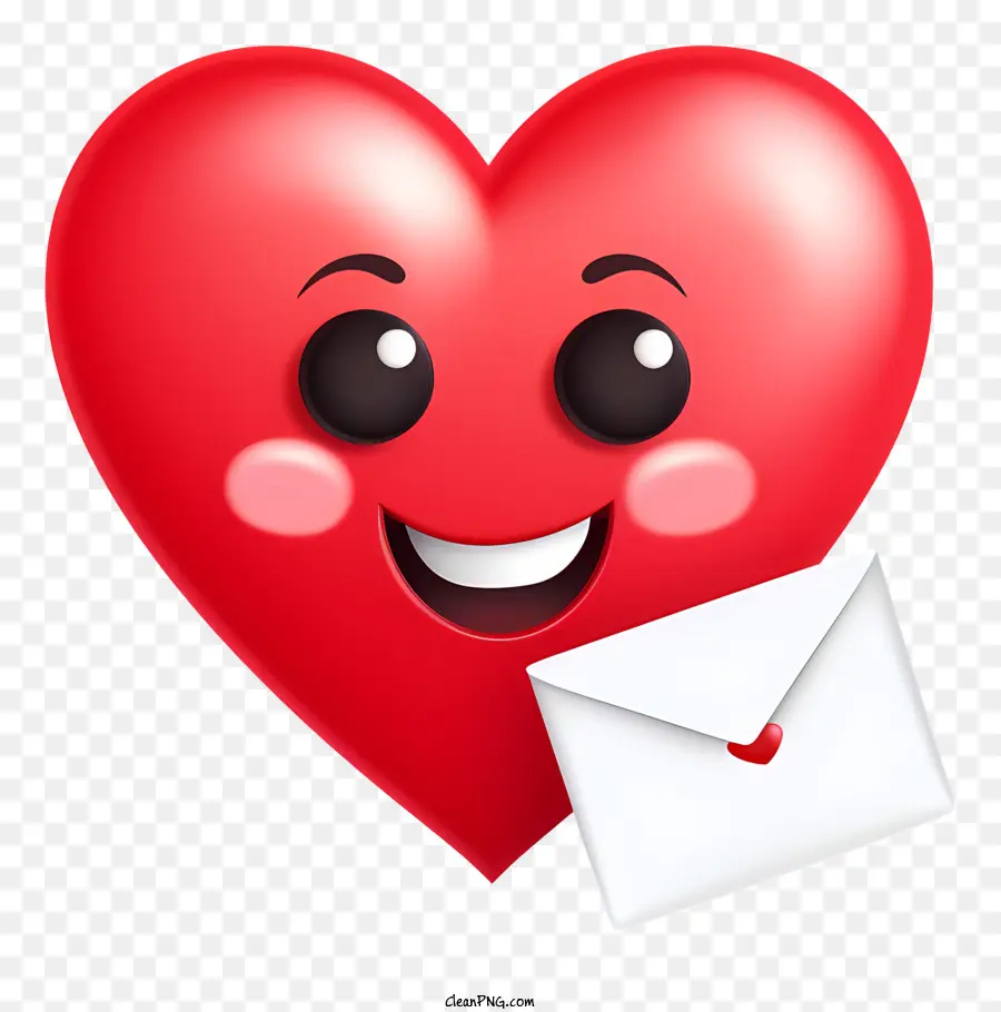 Emoticons，Coração Em Envelope PNG