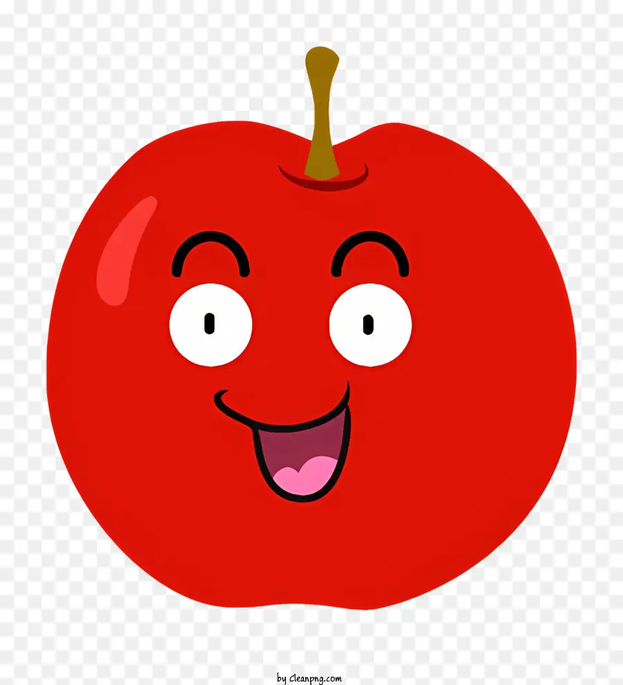 Cartoon，A Red Apple PNG