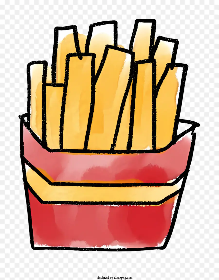 Cartoon，Batatas Fritas PNG