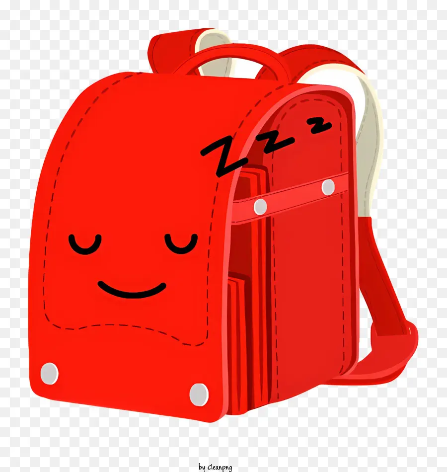 Desenho Animado，Mochila Vermelha PNG