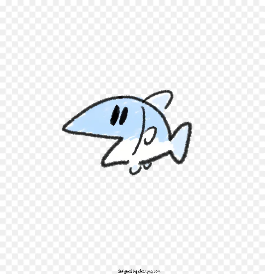 Cartoon，Peixe Azul PNG