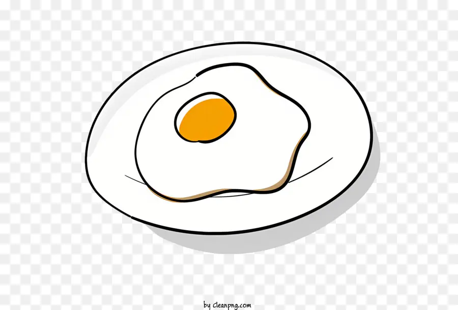 Desenho Animado，Ovo Frito PNG