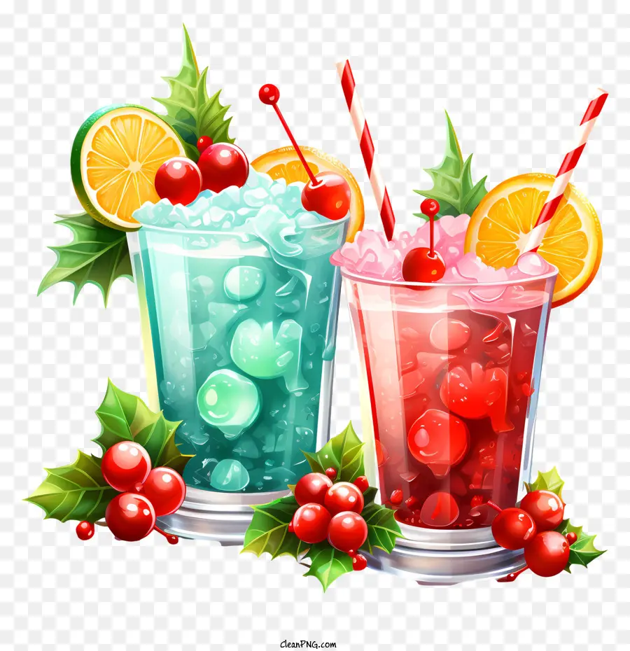 Elementos De Natal，Bebidas PNG