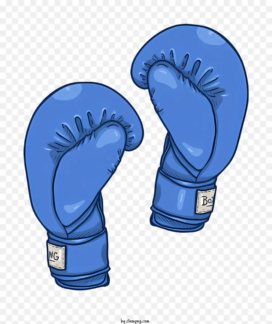 Luvas De Boxe Desenho Animado，Luva De Boxe Azul PNG