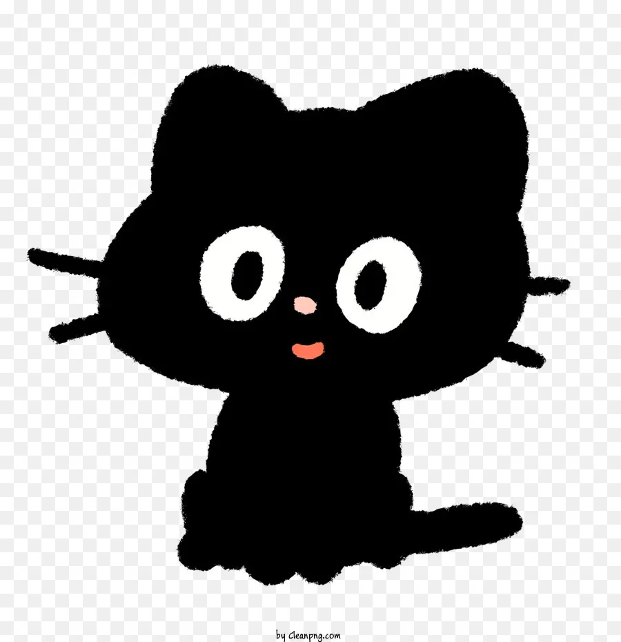 Cartoon，Gato Preto PNG