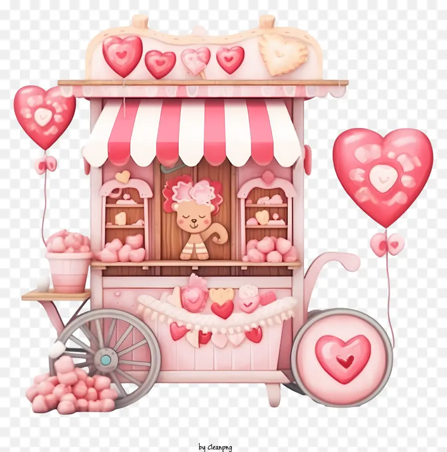 Pastel Day Day Romantic Stall，Dia Dos Namorados PNG