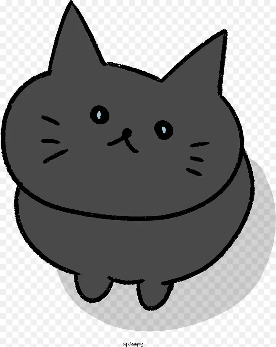 Desenho Animado，Gato Preto PNG