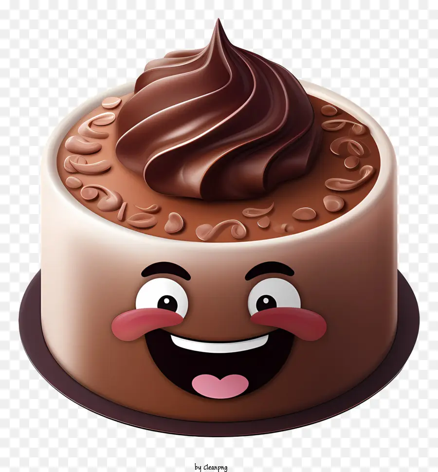 Chocolate Coberto Qualquer Dia Do Dia，Cartoon Bolo PNG