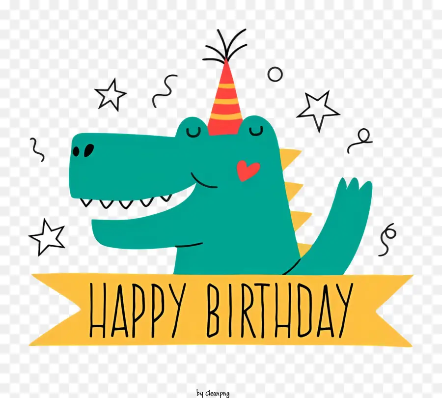 Aniversário，Cartoon Crocodilo PNG