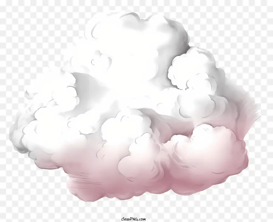 Esboço De Nuvem，Nuvem Cor De Rosa PNG