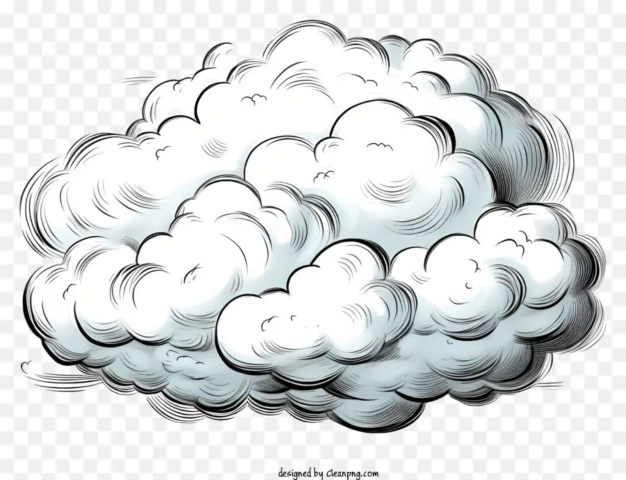 Esboço De Nuvem，Nuvens PNG