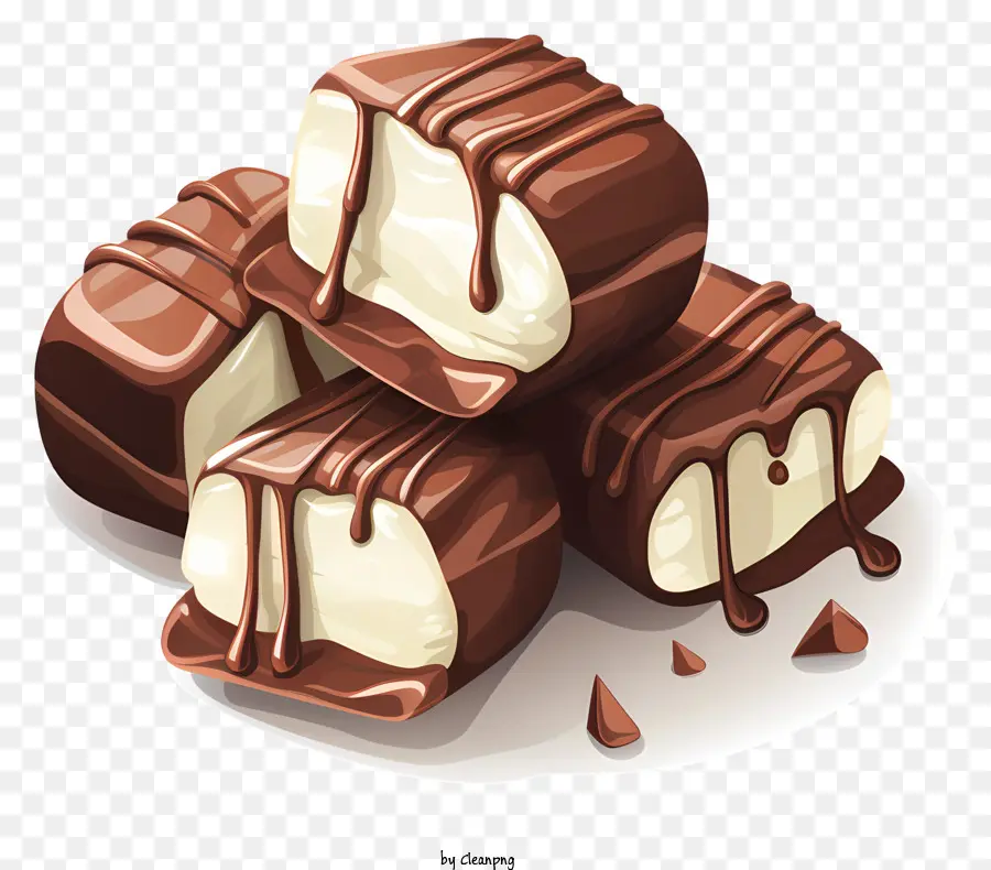 Chocolate Coberto Qualquer Dia Do Dia，Candy Coberto De Chocolate Branco PNG