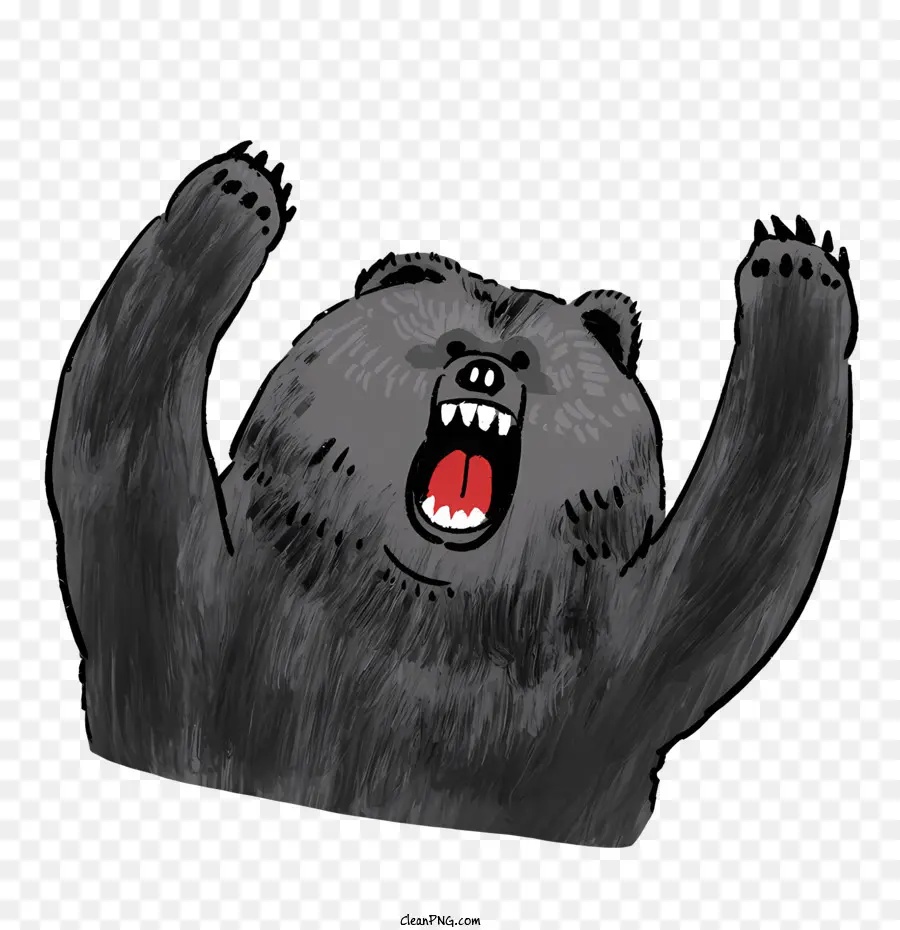 Cartoon，Urso Preto PNG