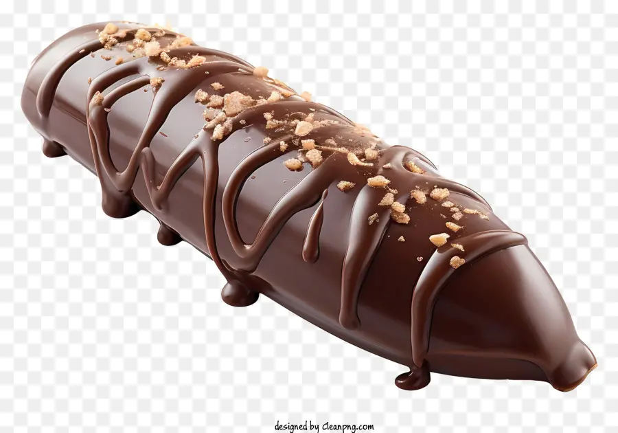 Dia De Qualquer Coisa Com Cobertura De Chocolate，Banana Coberta De Chocolate PNG