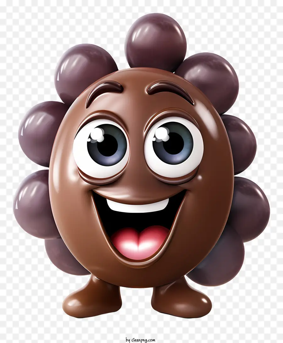 Dia De Qualquer Coisa Com Cobertura De Chocolate，Personagem De Chocolate PNG