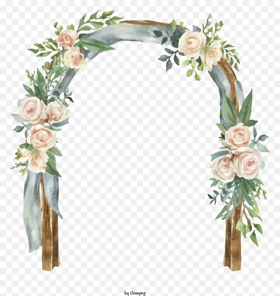 Cartoon，Arco Floral PNG