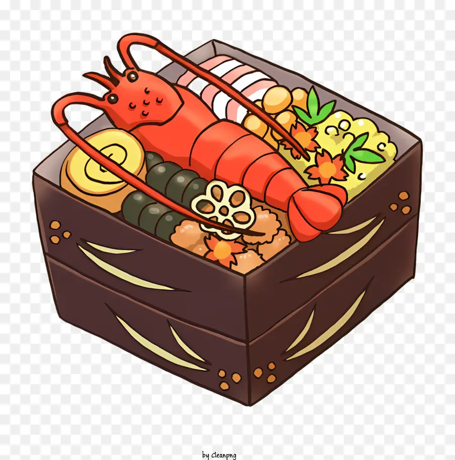 Cartoon，Caixa De Alimentos PNG