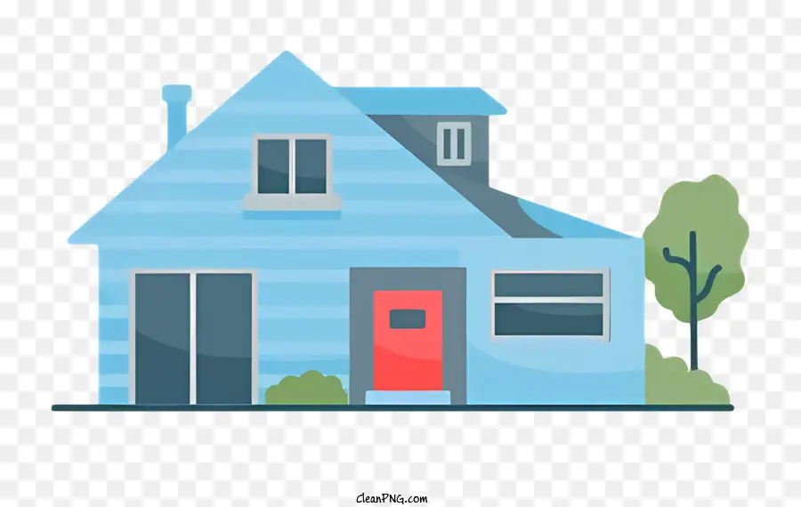 House，Azul PNG