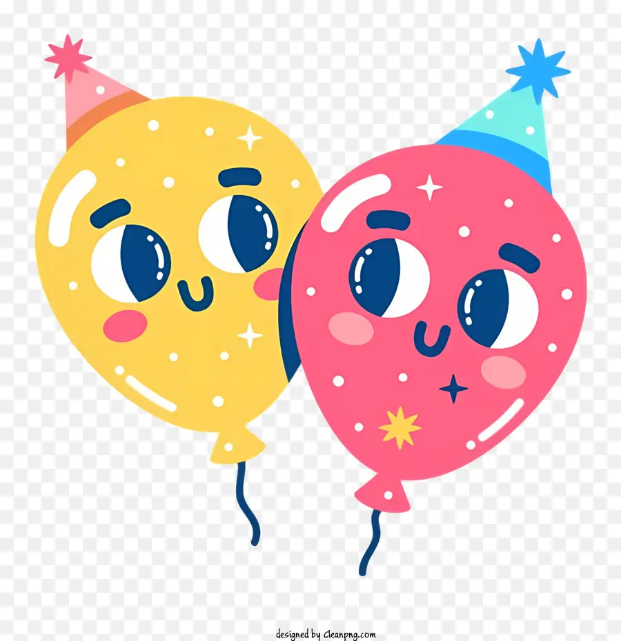 Aniversário，Balões Coloridos PNG