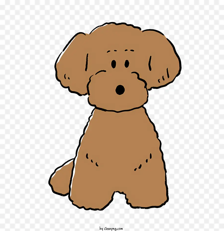 Cartoon，Pequeno Cachorro Marrom PNG