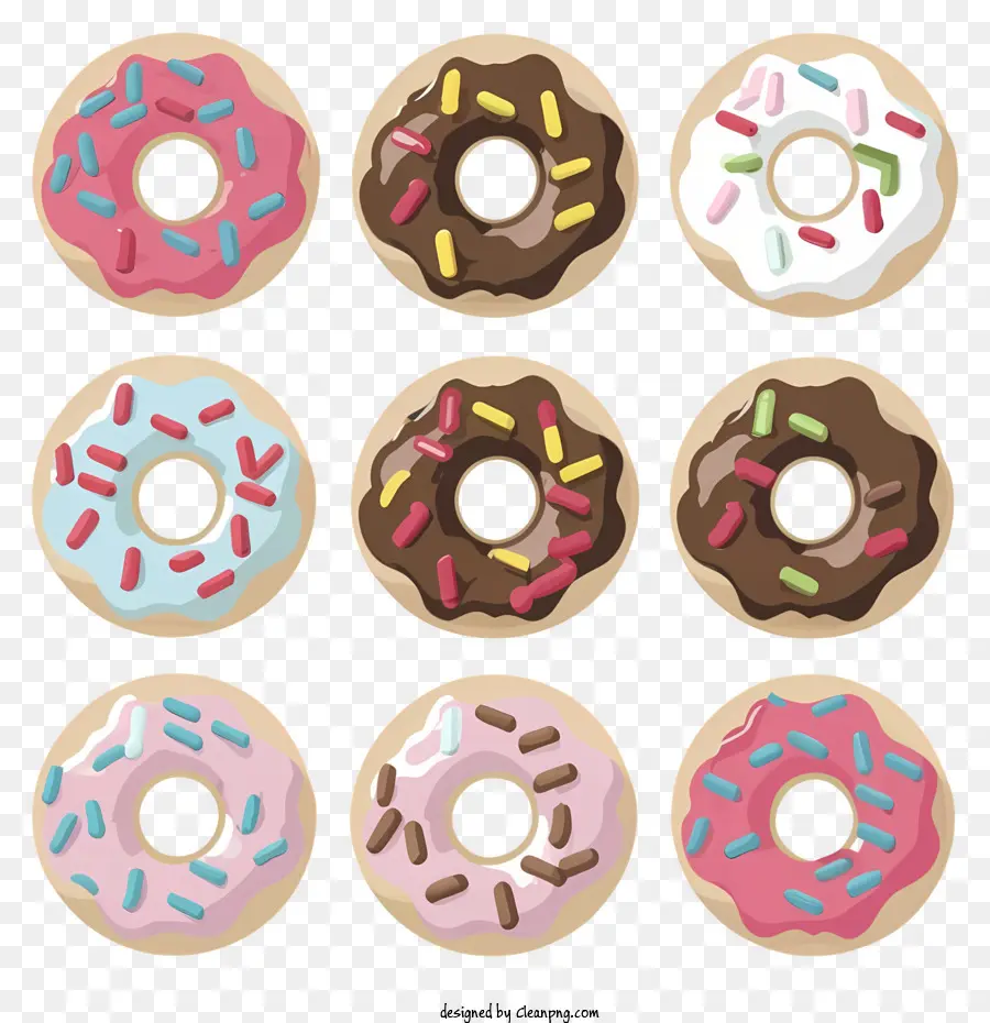 Cartoon，Donuts PNG