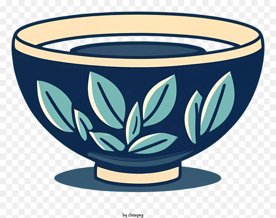 Cartoon，Tigela De Cerâmica Azul PNG